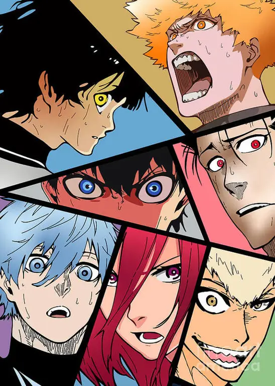 Para Pemain Muda Berbakat Karakter-karakter utama dalam anime Blue Lock