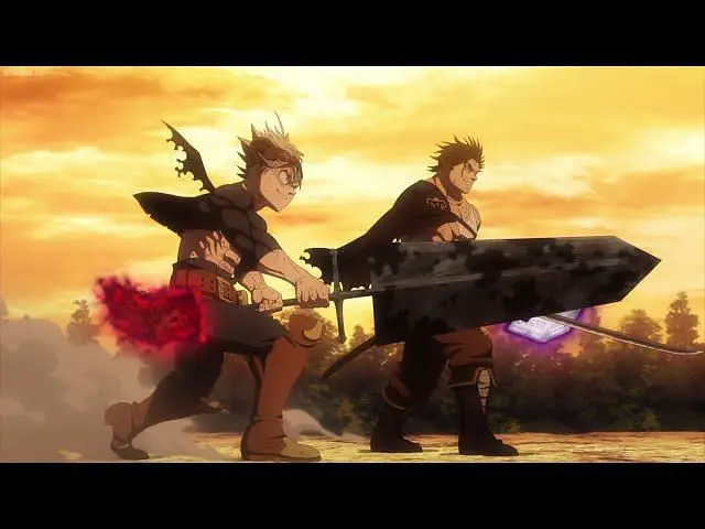 Pertarungan Sihir yang Mendebarkan Adegan pertarungan sihir yang seru dari Black Clover