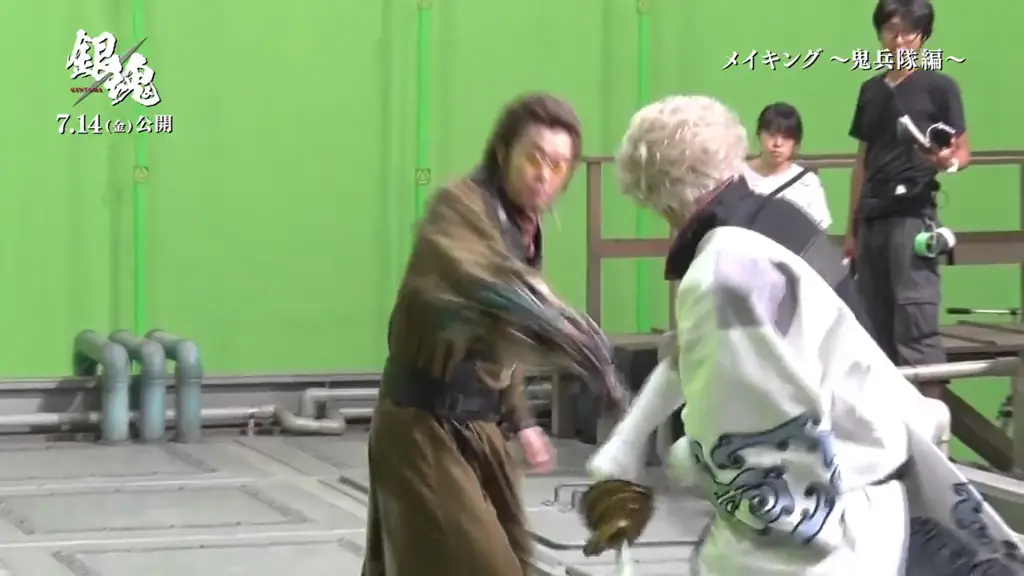 Adegan Aksi Gintama yang Spektakuler Gambar adegan aksi dalam anime Gintama