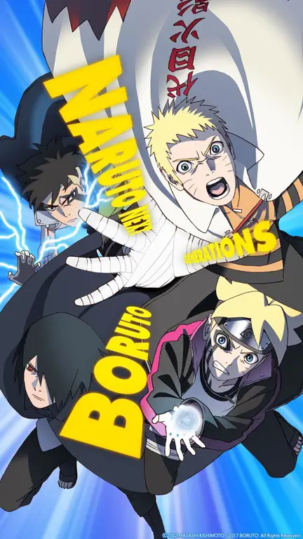 Kesenian Boruto Gambar kunci dari anime Boruto